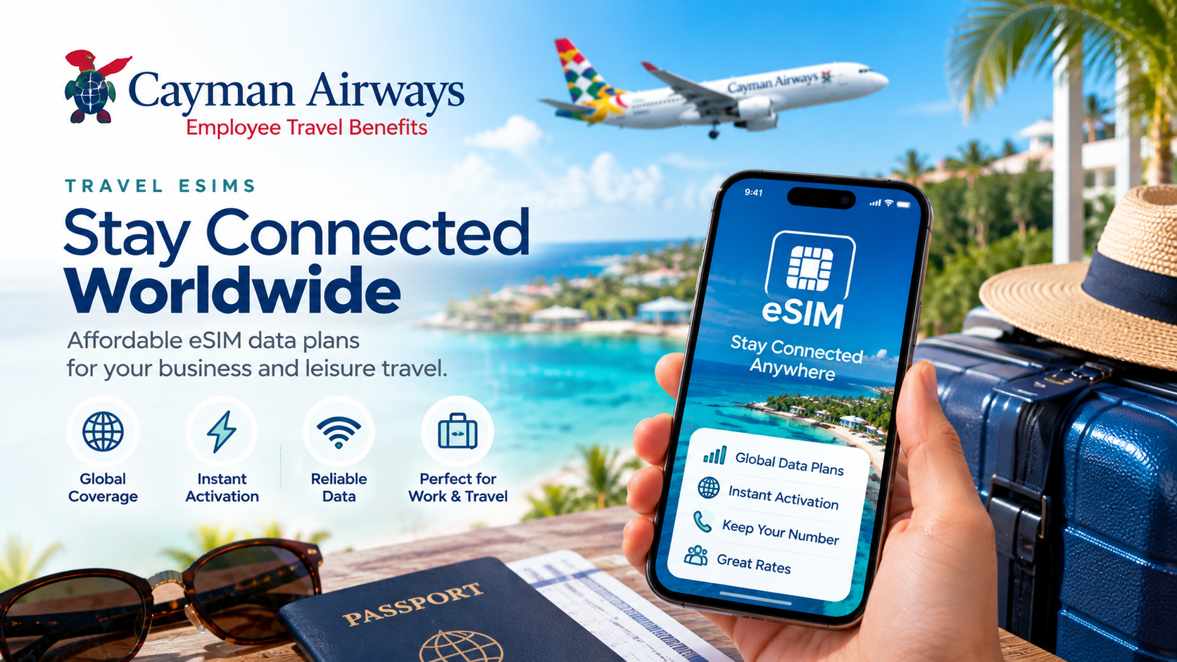 Travel eSIMs. Stay connected worldwide. Global coverage, instant activation, reliable data.